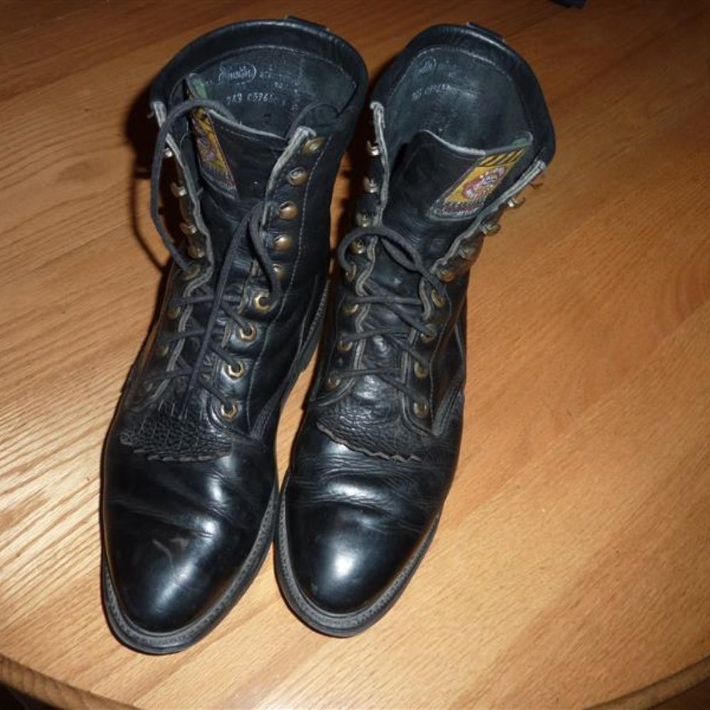 Justin Original Work Boots 8" Conductor Round Toe